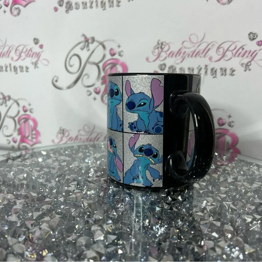 Disney mug cup drinkware drink Stitch Character Mug with Glitter Accents